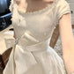 2025 Summer New Light Luxury Heavy Industry Pearl Princess Dress Short Skirt Women's Homecoming Dress R3002