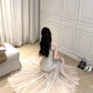 Sexy mermaid high-grade sequined sling dress mesh hip-wrapped evening mermaid dress R1469