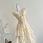 Scarlett skirt heavy V-neck suspender dress waist slim long skirt R2023