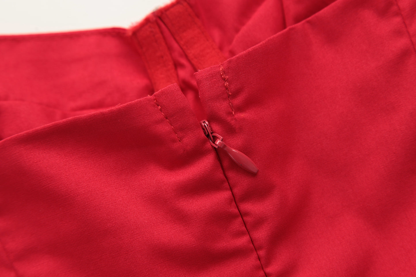 French red suspender dress female sexy backless seaside holiday dress R3035