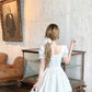 French style little white dress for girls, slim fit, heavy work dress, new summer style R3912