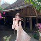 Sling floral slim dress design summer pretty skirt R3915