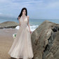 A Line Tulle Long Stunning Evening Gown Party Prom Dress       S7264