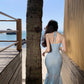 Fishtail Blue Long Stunning Evening Gown Party Prom Dress       S7266