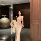 Celebrity sexy one shoulder tube top dress niche banquet dress skirt R0491
