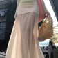 2025 Cool and Relaxed Wear Set Green Long-sleeved T-shirt Vest Skirt Three-piece Set R0497