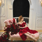 French style one-shoulder waist fishbone dress red evening dress homecoming dress R5153