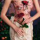 French retro palace design lace splicing tube top dress fishbone skirt homecoming dress R5143