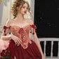 French Retro Red Fishbone Corset Skirt Homecoming Dress R5160