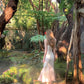 Summer fishtail design floral long skirt with suspenders for holiday R3868