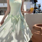 One dress multiple wear mint green suspender dress unique beautiful skirt R0532