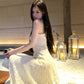 Elegant and decent skirt exquisite lace vest large swing skirt waist dress R0711