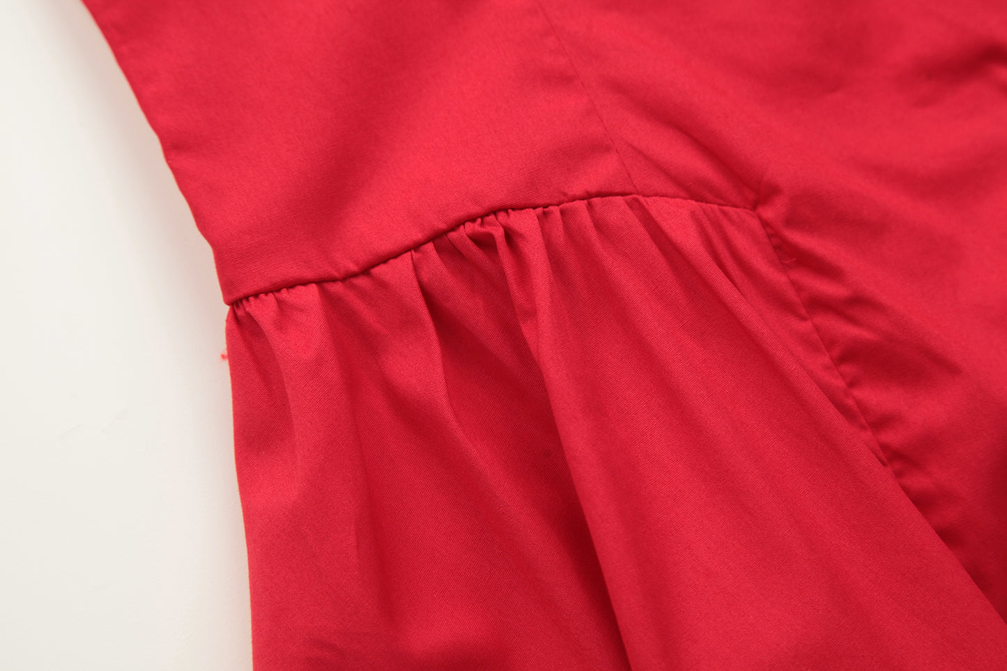 French red suspender dress female sexy backless seaside holiday dress R3035