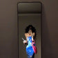 Retro blue floral dress sexy waist slim hip suspender skirt R0640