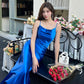 Acetate suspender dress 2025 new style wear texture high-end A-line temperament slim long skirt R0995