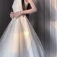 French style high-end dress, super beautiful, evening dress, super fairy, beautiful suspender long dress R0441