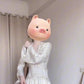 Seaside holiday style v-neck dress 2025 spring new beautiful unique waist temperament long dress R0440