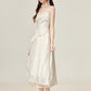 French high-end white thin sun protection shirt new cardigan with suspenders R1961