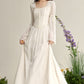 French gentle style white dress female temperament beautiful fairy long dress R1950