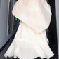 Set Retro Suspender Top Knitted Cardigan Tassel Skirt Three-piece Set R0525