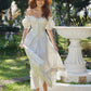 First Love Little White Dress Retro Pastoral Waist Belt Fake Two-Piece Fishbone Dress R5069