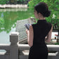 Beautiful young cheongsam 2025 new high-end new Chinese style sleeveless dress R1810