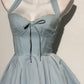 Summer Butterfly Dew Back Small Skirt Blue Hanging Neck Waist Dress 2025 New Homecoming Dress R2995