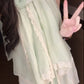 Mint green halter neck dress irregular beautiful loose beach dress R0665