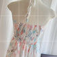 Beach holiday long dress slim halter neck dress temperament high-end tube top dress R0009