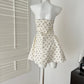 Sweet style niche design polka dot dress R2178