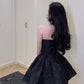 French Hepburn style high-end puffy short skirt 2025 summer new sexy tube top dress R3793