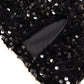 Barbie hottie hip skirt black spring and autumn new tight sexy short skirt sequin tube top dress R0095