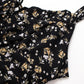2025 black floral dress irregular tea break skirt short skirt hot girl waist suspender skirt R0099