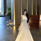 Elegant and decent skirt exquisite lace vest large swing skirt waist dress R0711
