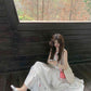 Sleeveless vest floral dress 2025 new gentle temperament loose A-line long skirt R0623