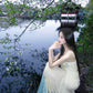 French style mesh suspender dress for holiday, niche design, slim fit, elegant long dress R1803