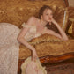 French style heavy lace suspender fishbone dress light evening gown R5065