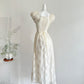 Jacquard French Puff Sleeve Waist Dress Long Dress A-Line Skirt R2120