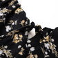 2025 black floral dress irregular tea break skirt short skirt hot girl waist suspender skirt R0099