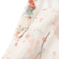 Begonia floral V-neck dress new French gentle puff sleeve temperament design long dress R0117