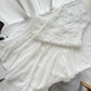 Pearl White 2025 New French Rose Suspender Skirt Waist Dress Fishtail Skirt R2067