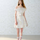One-shoulder floral dress with asymmetrical twisted pleated waist R5206