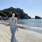 Fishtail Blue Long Stunning Evening Gown Party Prom Dress       S7266