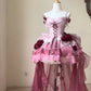 Noble and elegant plum red lolita dress light lo princess on the run beautiful fairy short skirt R1672