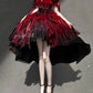 Red wedding dress lolita dress dress lolita heavy tail puffy princess skirt R1675