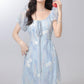 Temperament gentle style floral dress beautiful dress for seaside vacation R1945