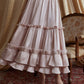 French ruffled satin pink long skirt homecoming dress R5154