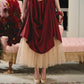 French Retro Red Fishbone Corset Skirt Homecoming Dress R5160