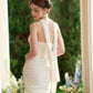 French romantic pure white design tube top dress custom fabric niche high-end homecoming dress R5141