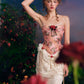 French retro palace design lace splicing tube top dress fishbone skirt homecoming dress R5143